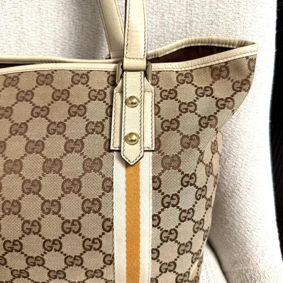 Authentic Gucci tote bag brown monogram canvas - Picture 4 of 16